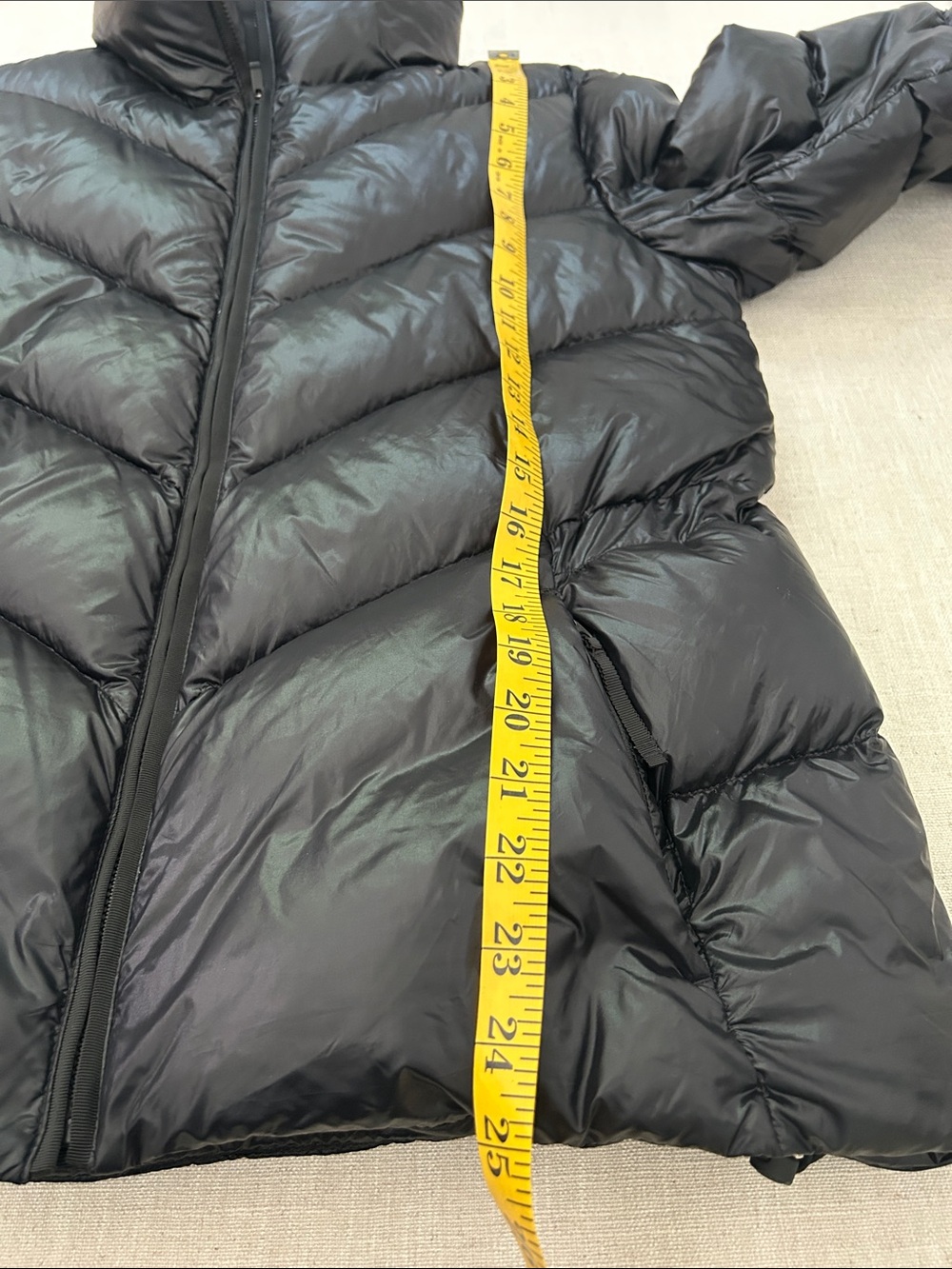 Athleta Lofty Down Puffer Jacket Women's Small Black Lightweight Outdoor Coat - Picture 10 of 16